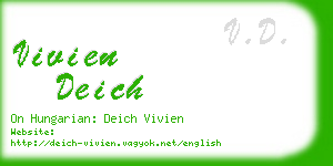 vivien deich business card